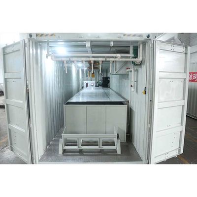 स्वचालित कंटेनर आइस मशीन 220V 380V 410V 415V 440V 460V ताजा समुद्री भोजन बेचने वाली बर्फ मत्स्य पालन के लिए