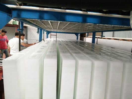 स्मॉल डायरेक्ट कूलिंग ब्लॉक आइस मशीन 5t 380V एयर वाटर कूलिंग