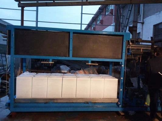 स्मॉल डायरेक्ट कूलिंग ब्लॉक आइस मशीन 5t 380V एयर वाटर कूलिंग