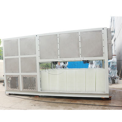 20T क्लियर आइस ब्लॉक मेकिंग मशीन फ्रेश वाटर कूलिंग