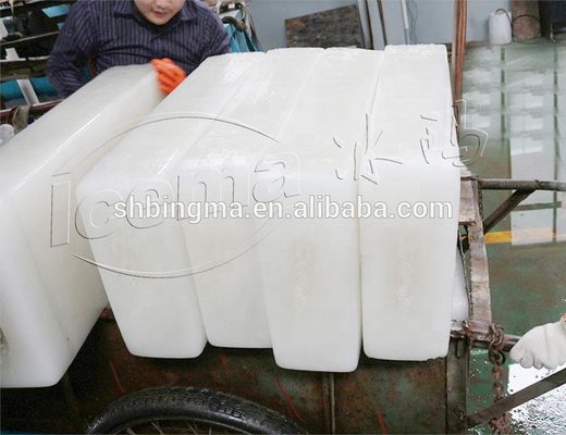 ताजा पानी 10T औद्योगिक ब्लॉक आइस मेकर मशीन 10000kg 10T / 24H