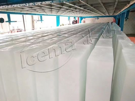 6450*2360*2530mm L*W*H सूखी बर्फ के ब्लॉक बनाने की मशीन 1-10 टन दैनिक क्षमता के लिए