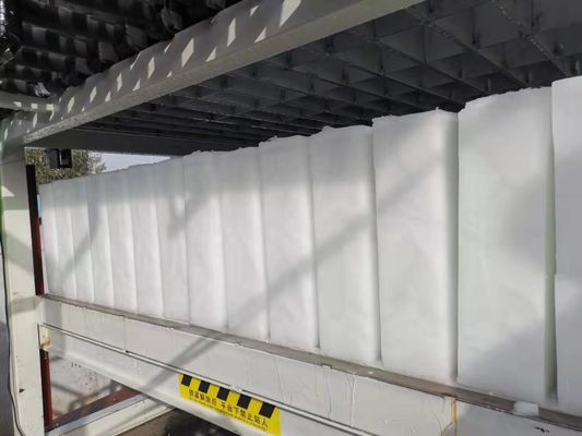 37.5KW शीतलन क्षमता स्टेनलेस स्टील प्लेट वाष्पीकरण के साथ प्रत्यक्ष शीतलन ब्लॉक बर्फ मशीन