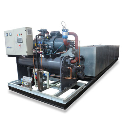 अच्छा मूल्य 25T / 24H ब्राइन रेफ्रिजरेशन ब्लॉक आइस मशीन औद्योगिक नमक पानी ऑनलाइन