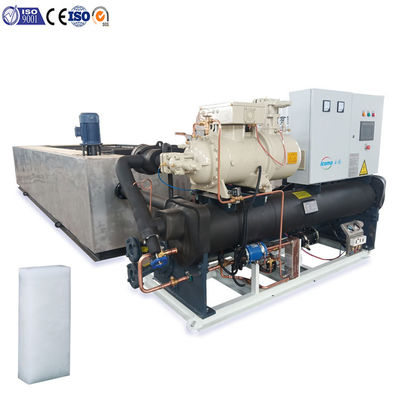 अच्छा मूल्य ब्राइन टाइप इंडस्ट्रियल 10 टन आइस ब्लॉक मेकिंग मशीन 380V ऑनलाइन