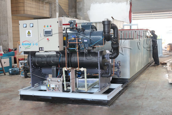 ब्राइन टाइप इंडस्ट्रियल 10 टन आइस ब्लॉक मेकिंग मशीन 380V