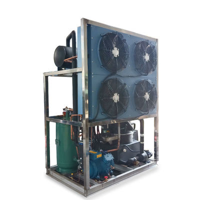 8 टन / 24H वाणिज्यिक ट्यूब आइस मशीन स्वचालित 380V