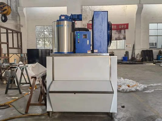 आइस स्टोरेज के साथ 2T फ्रेशवाटर फ्लेक आइस मशीन 380V/220V