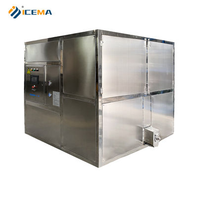 औद्योगिक 5 टन 10 टन आइस क्यूब बनाने की मशीन ICEMA से 19X21X6 आइस ग्रिड नंबर के साथ