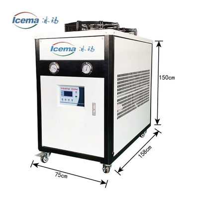 औद्योगिक अनुप्रयोगों के लिए आसान संचालित 10HP स्वचालित हवा ठंडा पानी चिलर