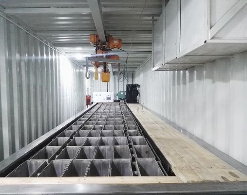 उच्च उत्पादकता और प्रतिस्पर्धी के लिए 2000 किलोग्राम एयर कूल्ड कंटेनर ब्लॉक आइस मशीन