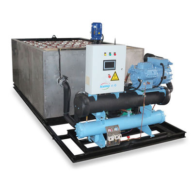 19.75KW मल्टीफंक्शन 2T 5T 10T 20T 5000 किलोग्राम बर्फ उत्पादन के लिए ब्राइन ब्लॉक आइस प्लांट