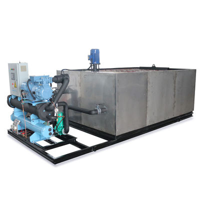 19.75KW मल्टीफंक्शन 2T 5T 10T 20T 5000 किलोग्राम बर्फ उत्पादन के लिए ब्राइन ब्लॉक आइस प्लांट