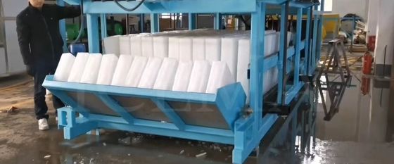 ICEMA 1T-20T/24H बड़े औद्योगिक बर्फ उत्पादन के लिए प्रत्यक्ष शीतलन ब्लॉक बर्फ मशीन