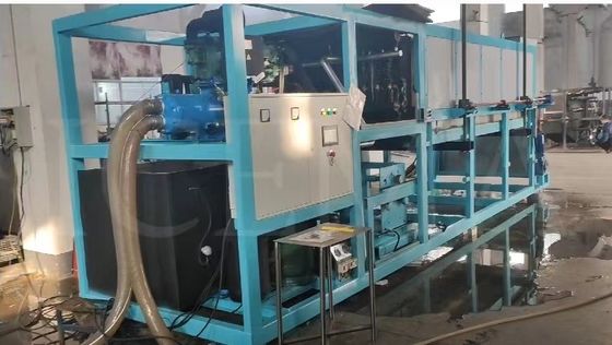 ICEMA 1T-20T/24H बड़े औद्योगिक बर्फ उत्पादन के लिए प्रत्यक्ष शीतलन ब्लॉक बर्फ मशीन