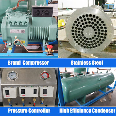 8रासायनिक संयंत्रों में बार के लिए.66KW ट्यूब आइस मेकर सुविधाजनक और टिकाऊ
