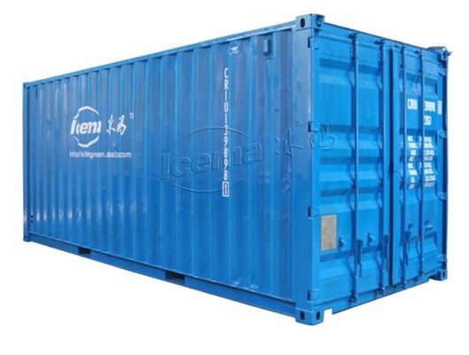 RefComp कंप्रेसर 31.25KW 8T कंटेनर ब्लॉक बर्फ मशीन बंदरगाह और क्वे के लिए हटाने योग्य