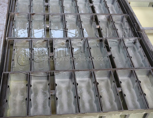 6400*2250*2500 कंटेनर ब्लॉक बर्फ मशीन बंदरगाह और कैव में अन्य बर्फ भंडारण क्षमता के साथ