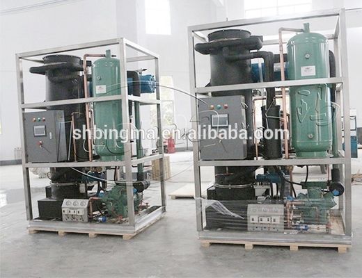 औद्योगिक अनुप्रयोगों के लिए पेशेवर स्टेनलेस स्टील 25 टन ट्यूब बर्फ मशीन
