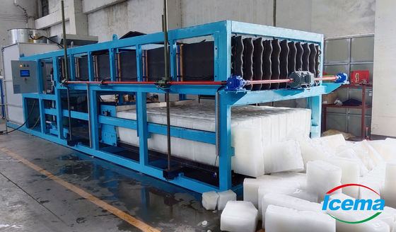 वायु/जल शीतलन 20 टन ब्लॉक बर्फ बनाने की मशीन अनुकूलित औद्योगिक बर्फ 85.5KW