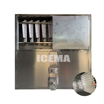 ICEMA 2T/24H आइस मशीन आइस प्लांट के लिए स्वचालित आइस क्यूब बनाने वाली मशीन