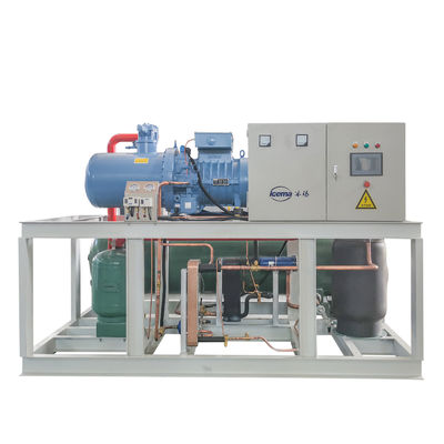 अच्छा मूल्य 10T ब्राइन रेफ्रिजरेशन ब्लॉक आइस मशीन 380V 3P ऑनलाइन